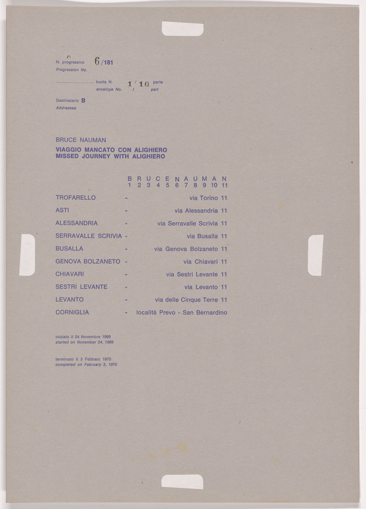 Postal Dossier (Dossier postale)