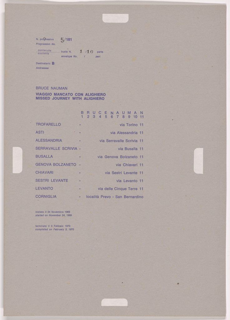 Postal Dossier (Dossier postale)