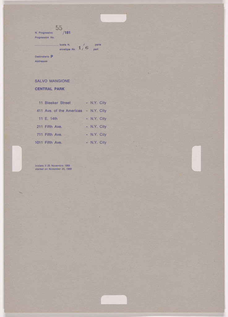 Postal Dossier (Dossier postale)
