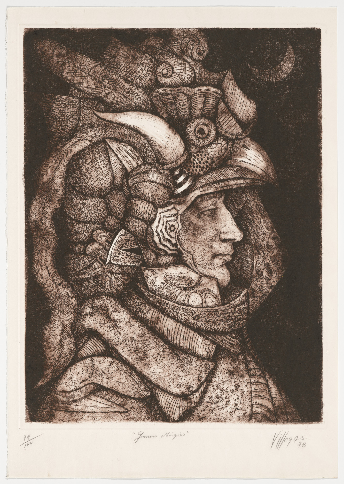 Armando Villegas. Magical Warrior (Guerrero Mágico) from Actualidad Gráfica-Panorama Artistico