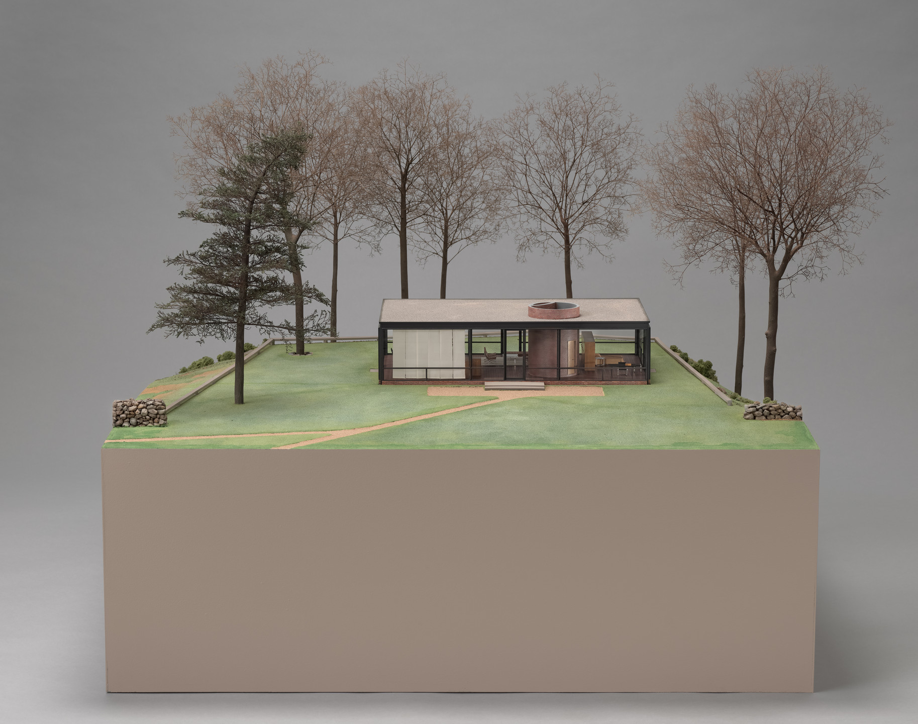 Philip Johnson. Glass House, New Canaan, Connecticut. 1947-1949