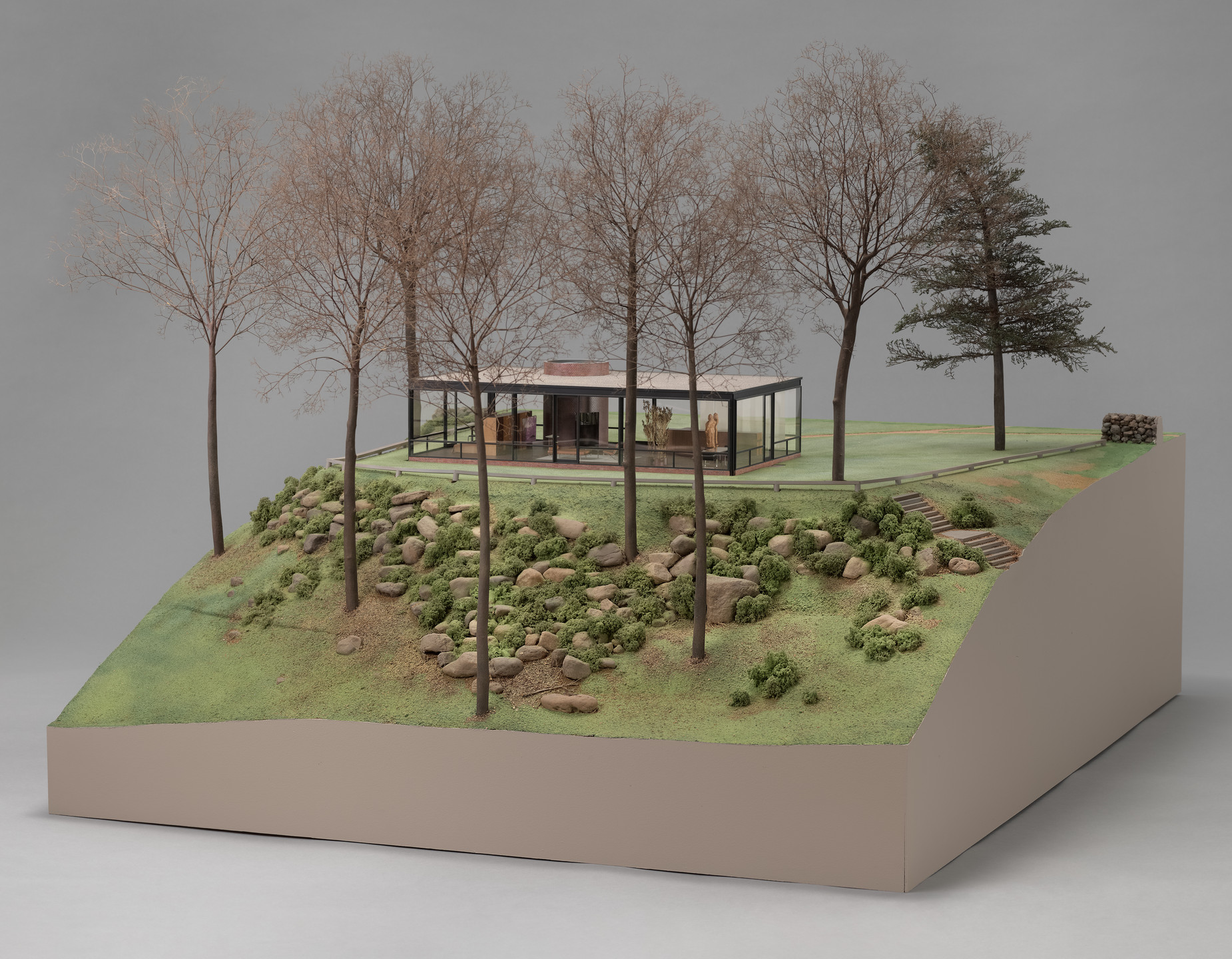 Philip Johnson. Glass House, New Canaan, Connecticut. 1947-1949