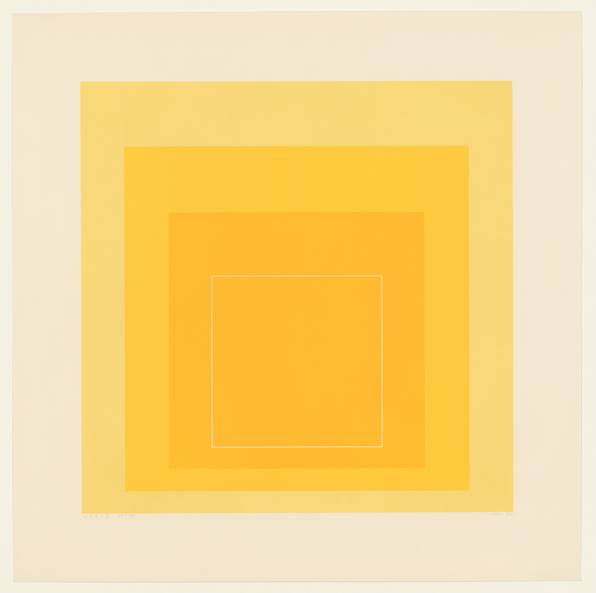 Josef Albers. WLS I from White Line Squares (Series I)
