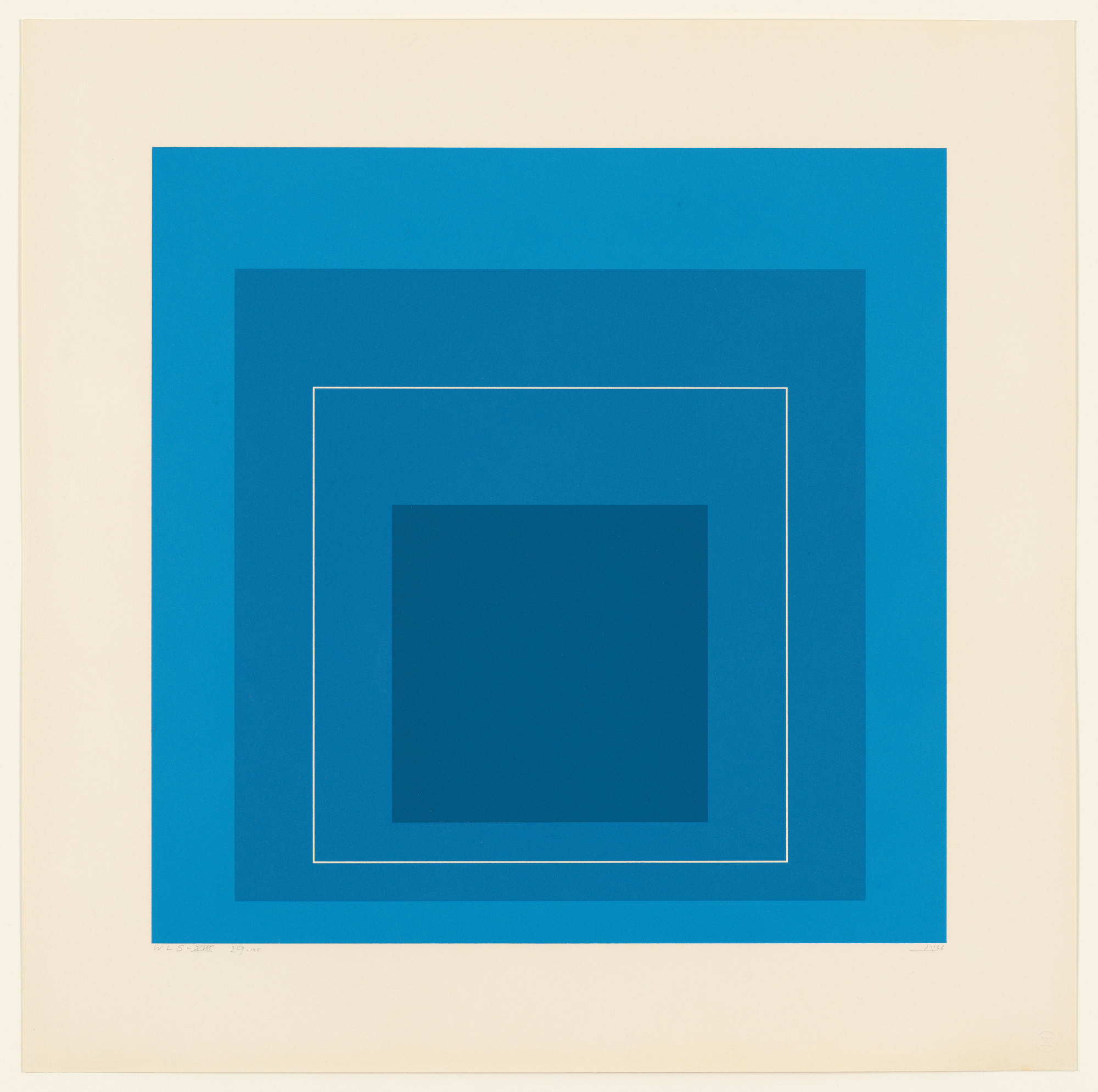 Josef Albers. WLS XIII from White Line Squares (Series II)