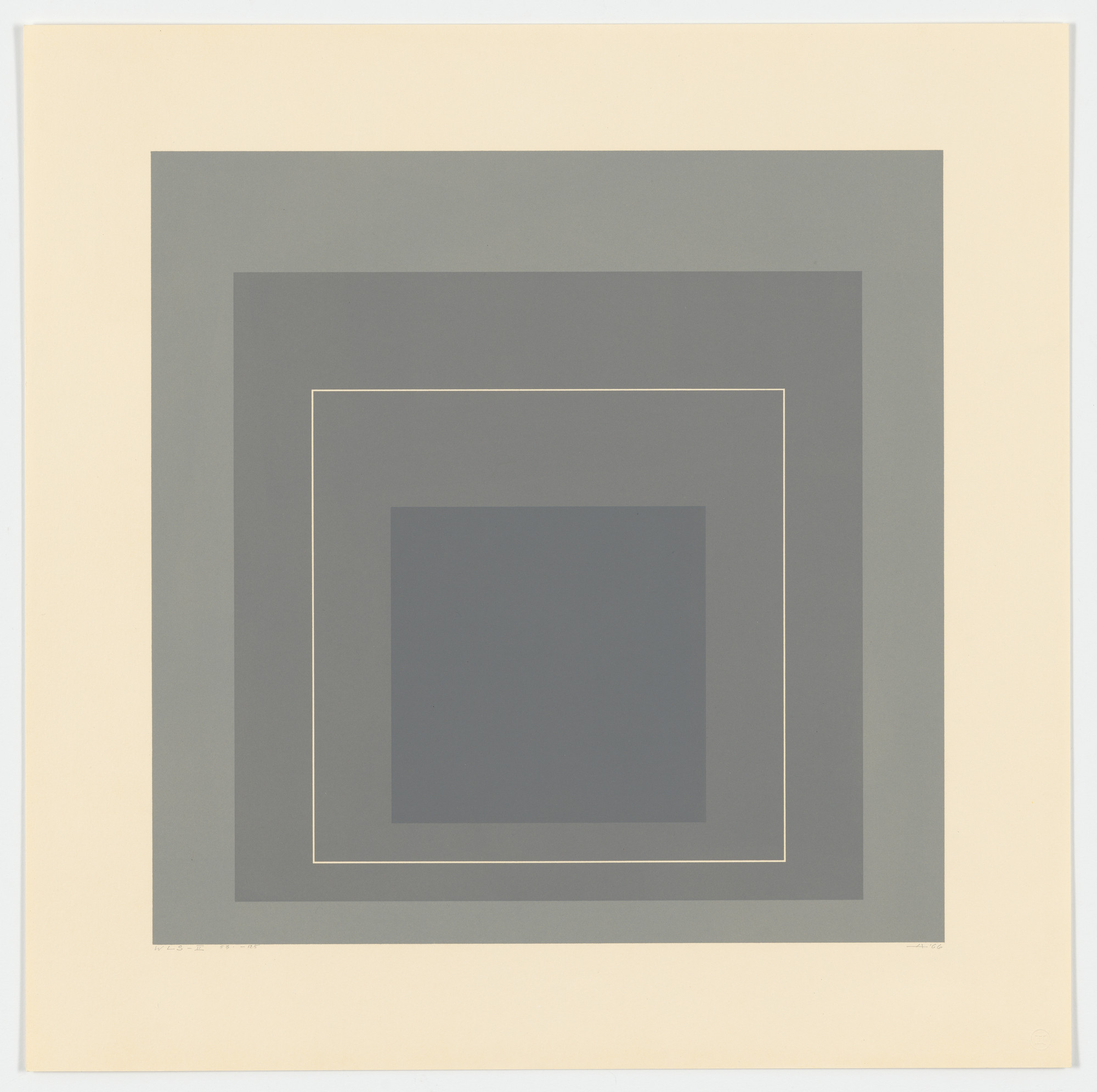 Josef Albers. WLS II from White Line Squares (Series I)