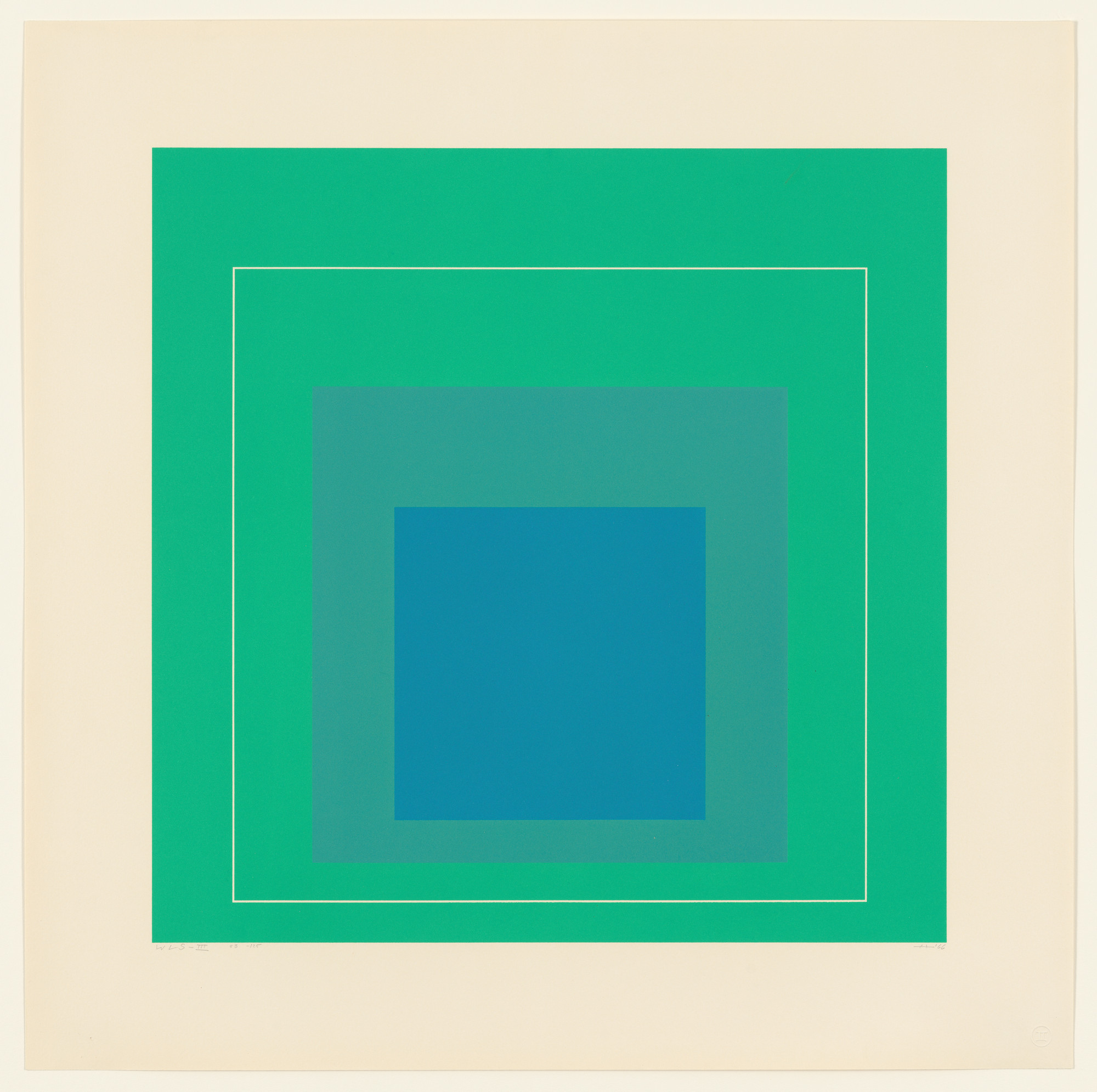 Josef Albers. WLS III from White Line Squares (Series I)