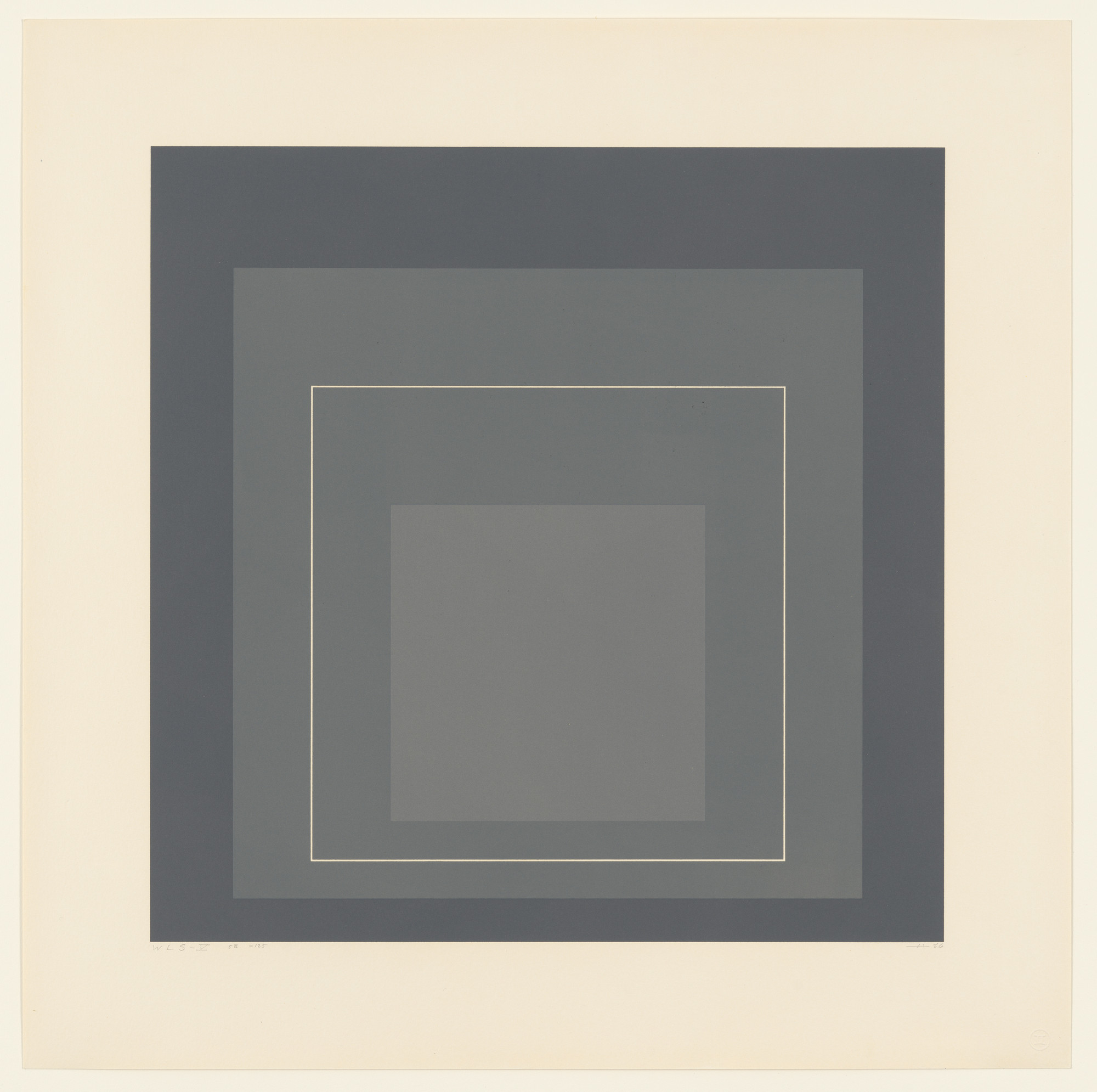 Josef Albers. WLS V from White Line Squares (Series I)