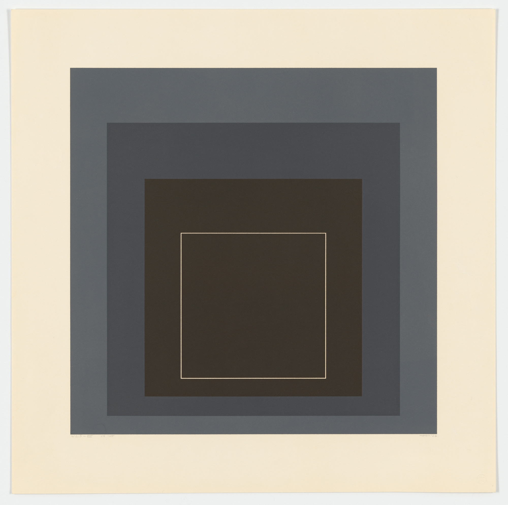 Josef Albers. WLS VIII from White Line Squares (Series I)