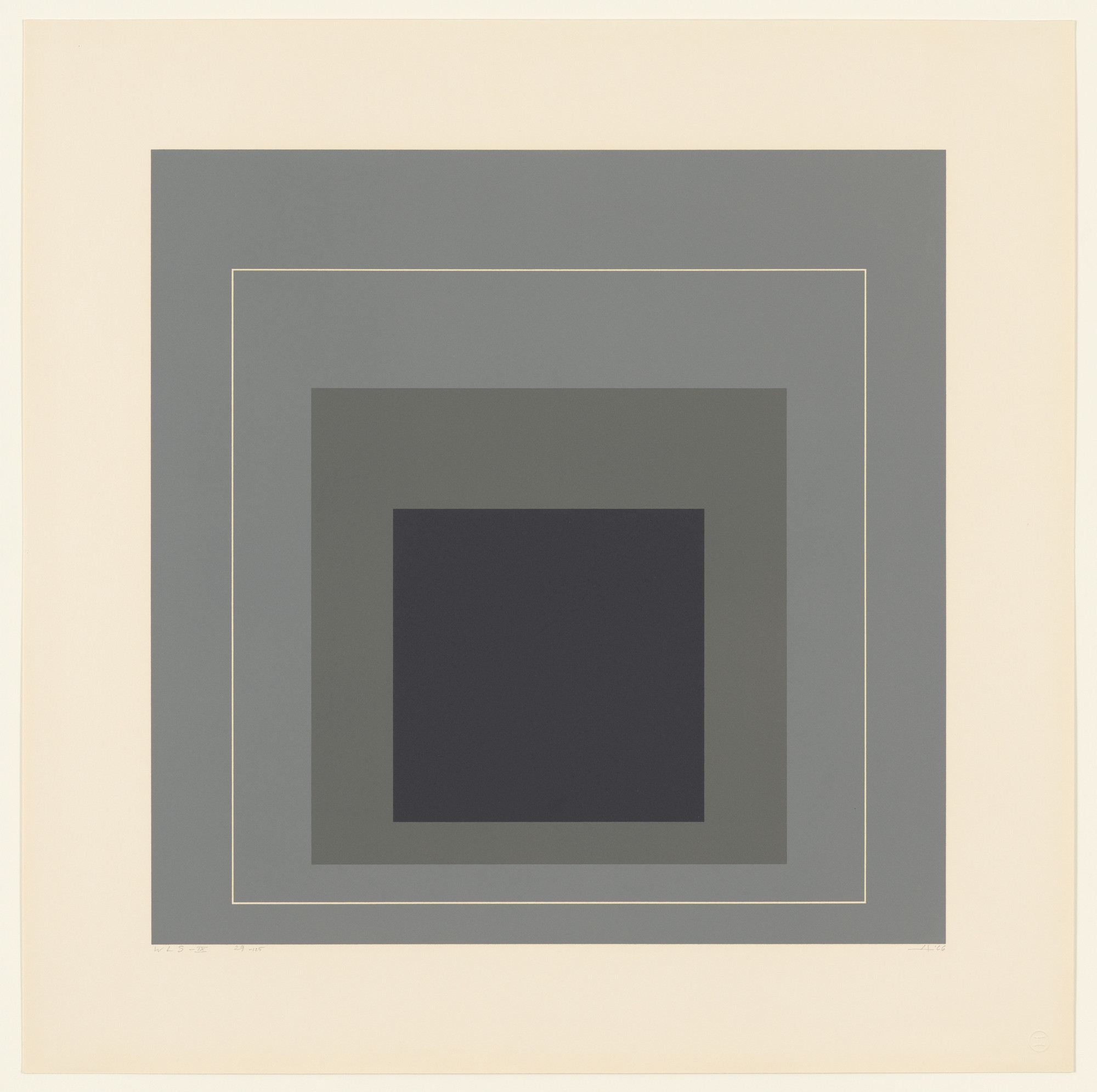 Josef Albers. WLS IX from White Line Square (Series II)