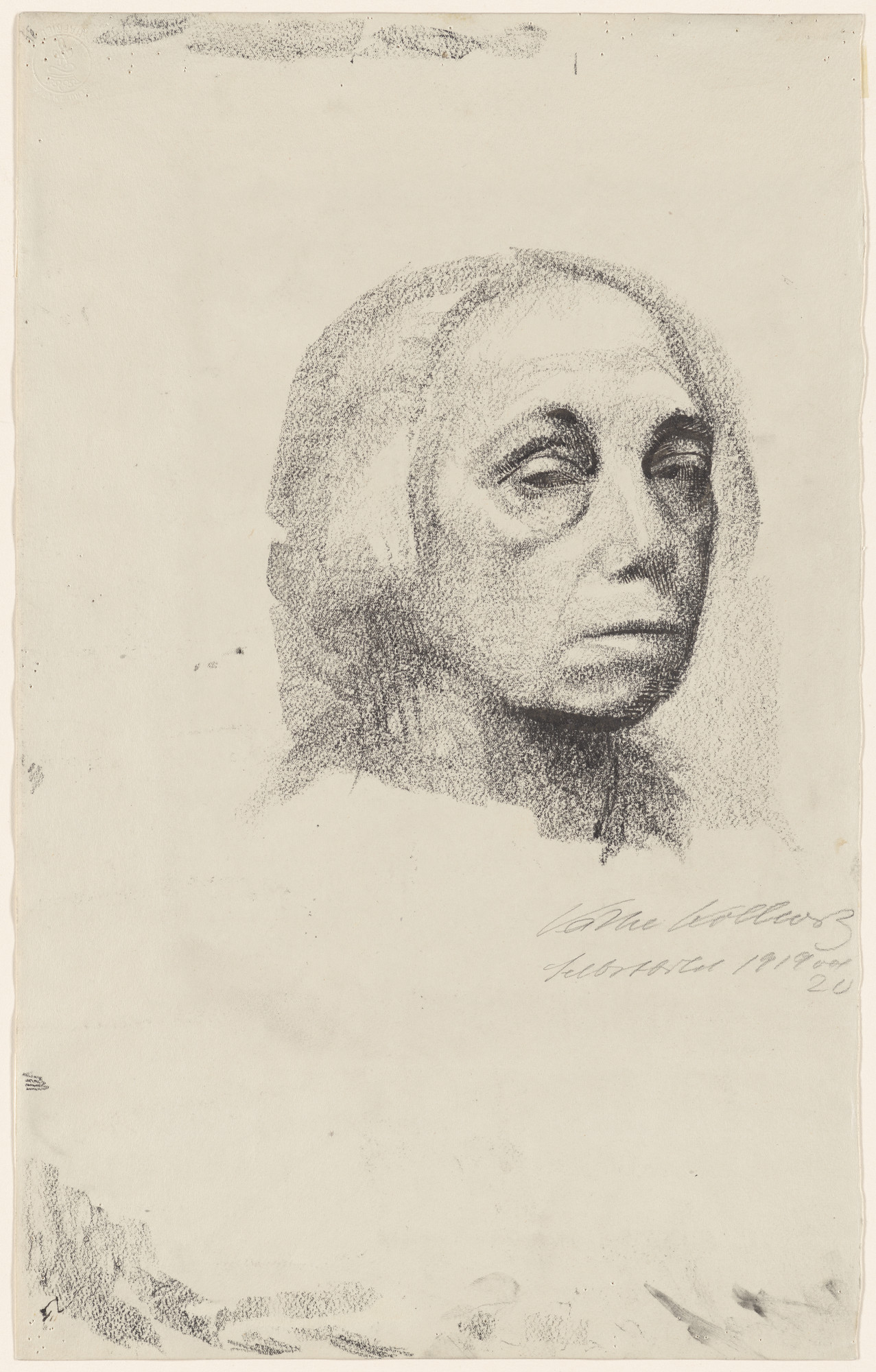 Käthe Kollwitz. Small Self-Portrait ( Kleines Selbstbildnis )