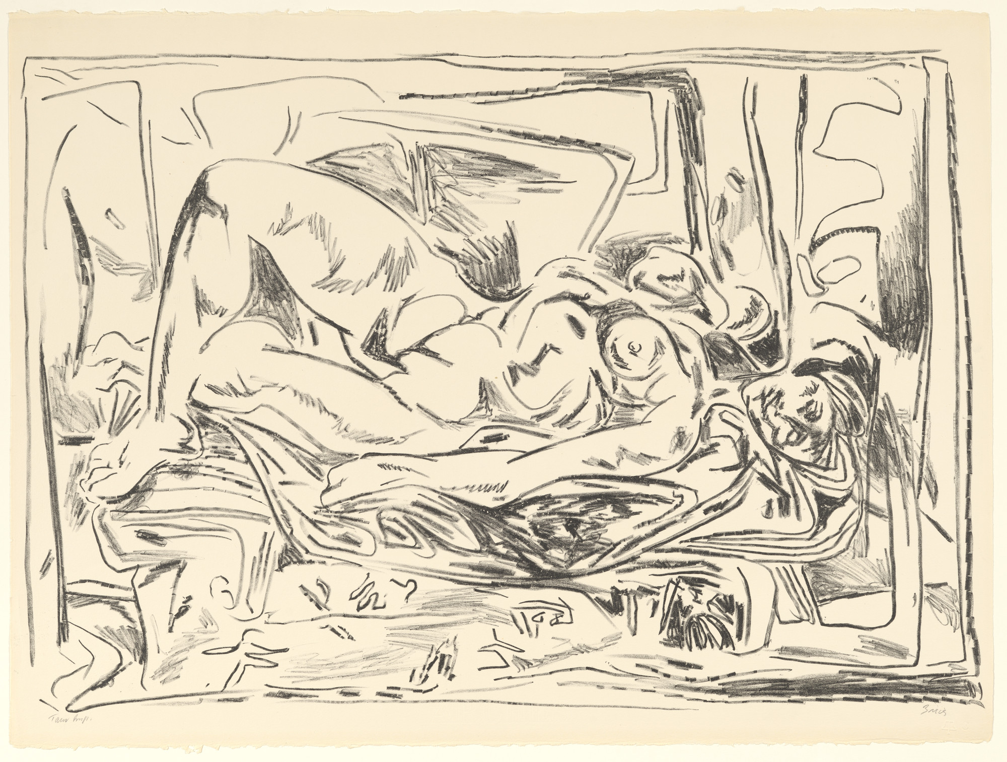 William Brice. Reclining Figure II