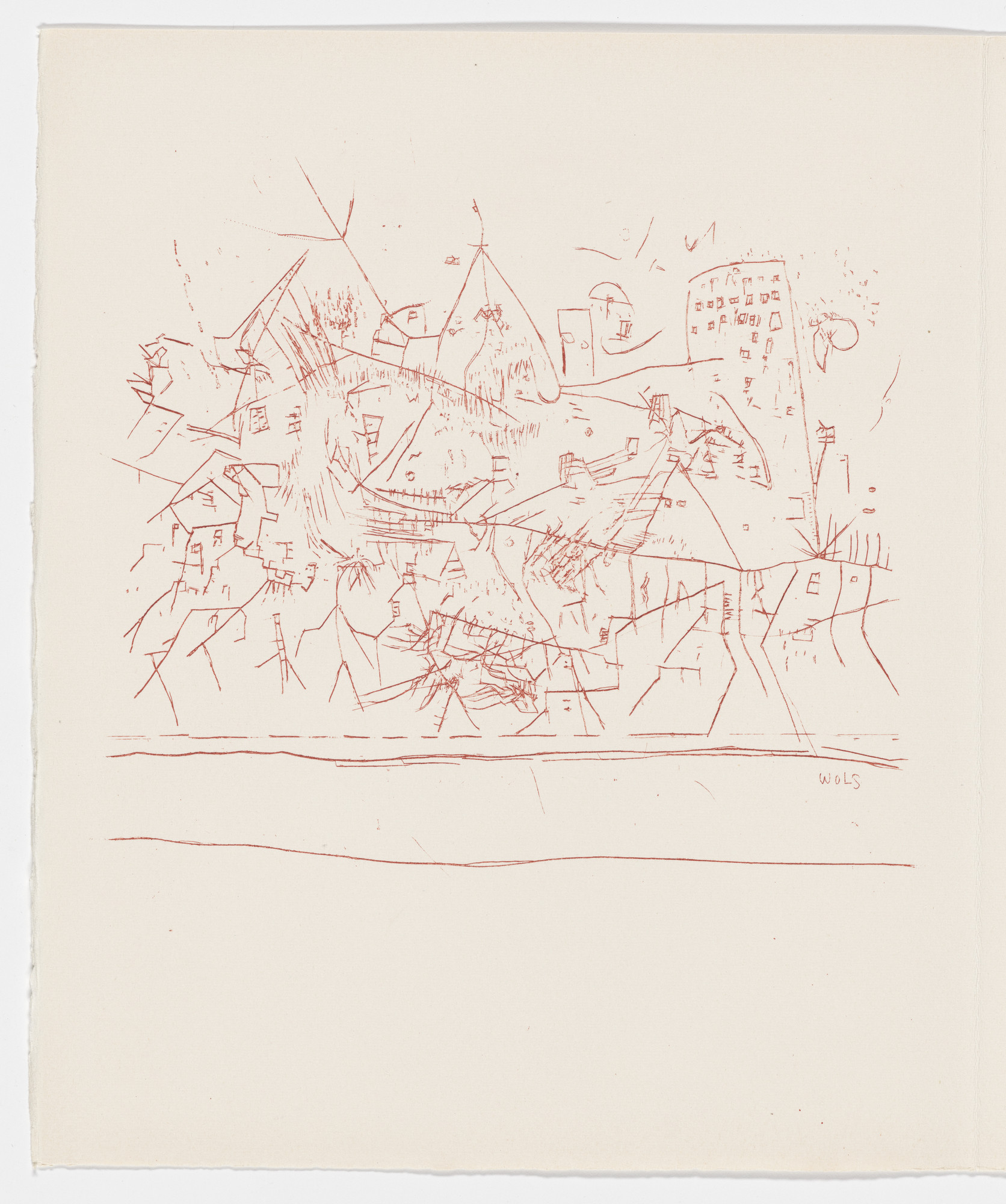 Wols (A. O. Wolfgang Schulze). Plate (page 94) from Feuilles éparses