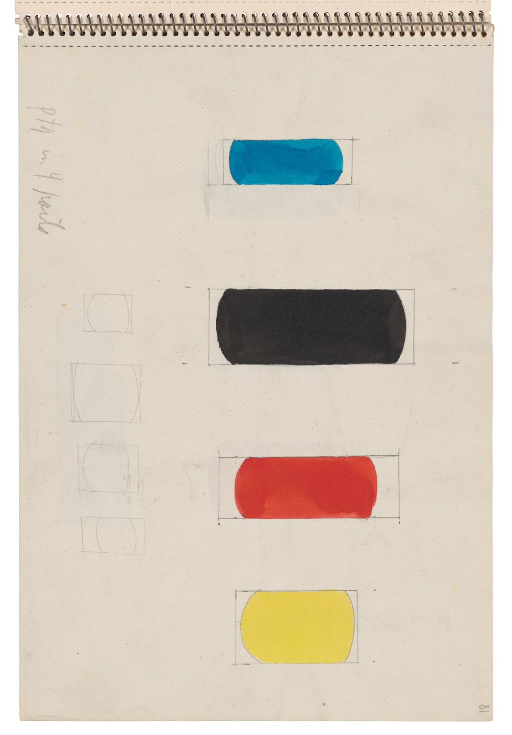 Ellsworth Kelly. Sketchbook #22, Amsterdam &amp; Holland. 1953-54