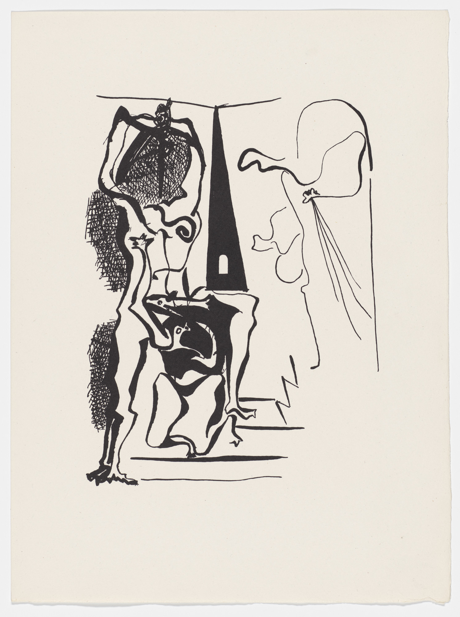 Pablo Picasso. Hélène Chez Archimède. (Reproduced drawings