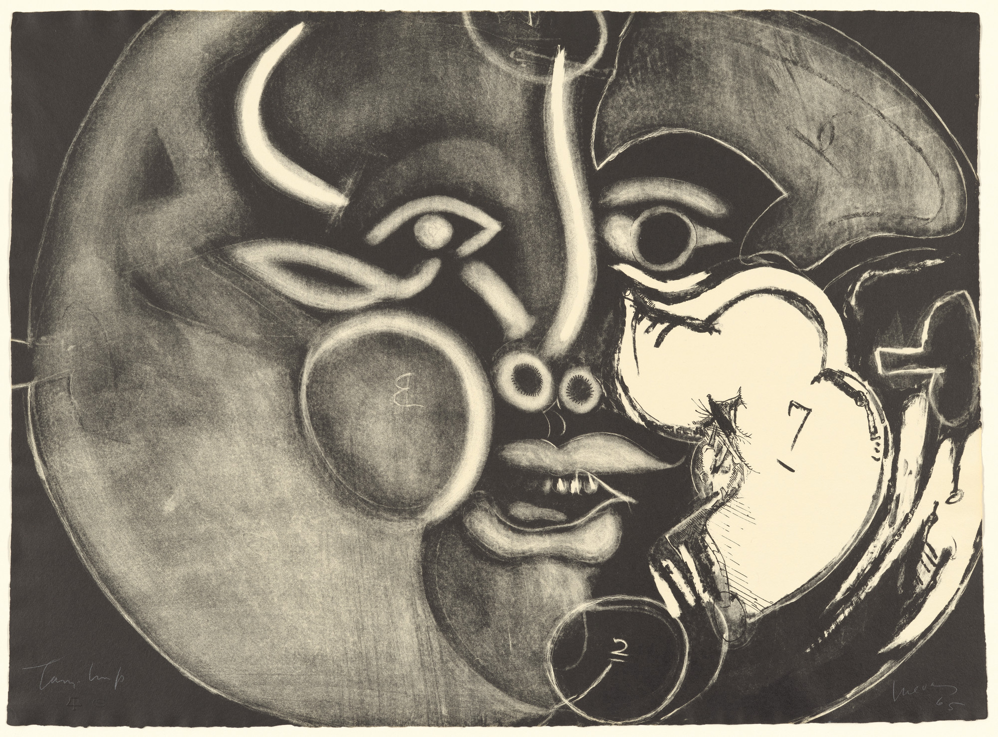 José Luis Cuevas. The Marquis de Sade-Pig