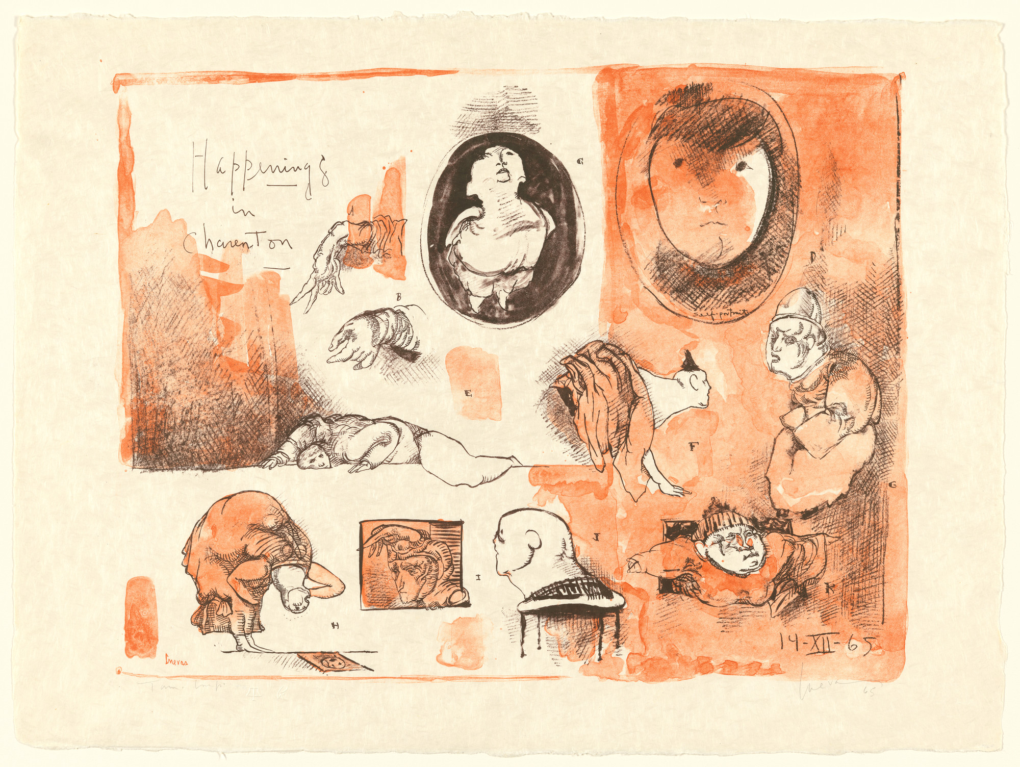 José Luis Cuevas. Happenings at Charenton