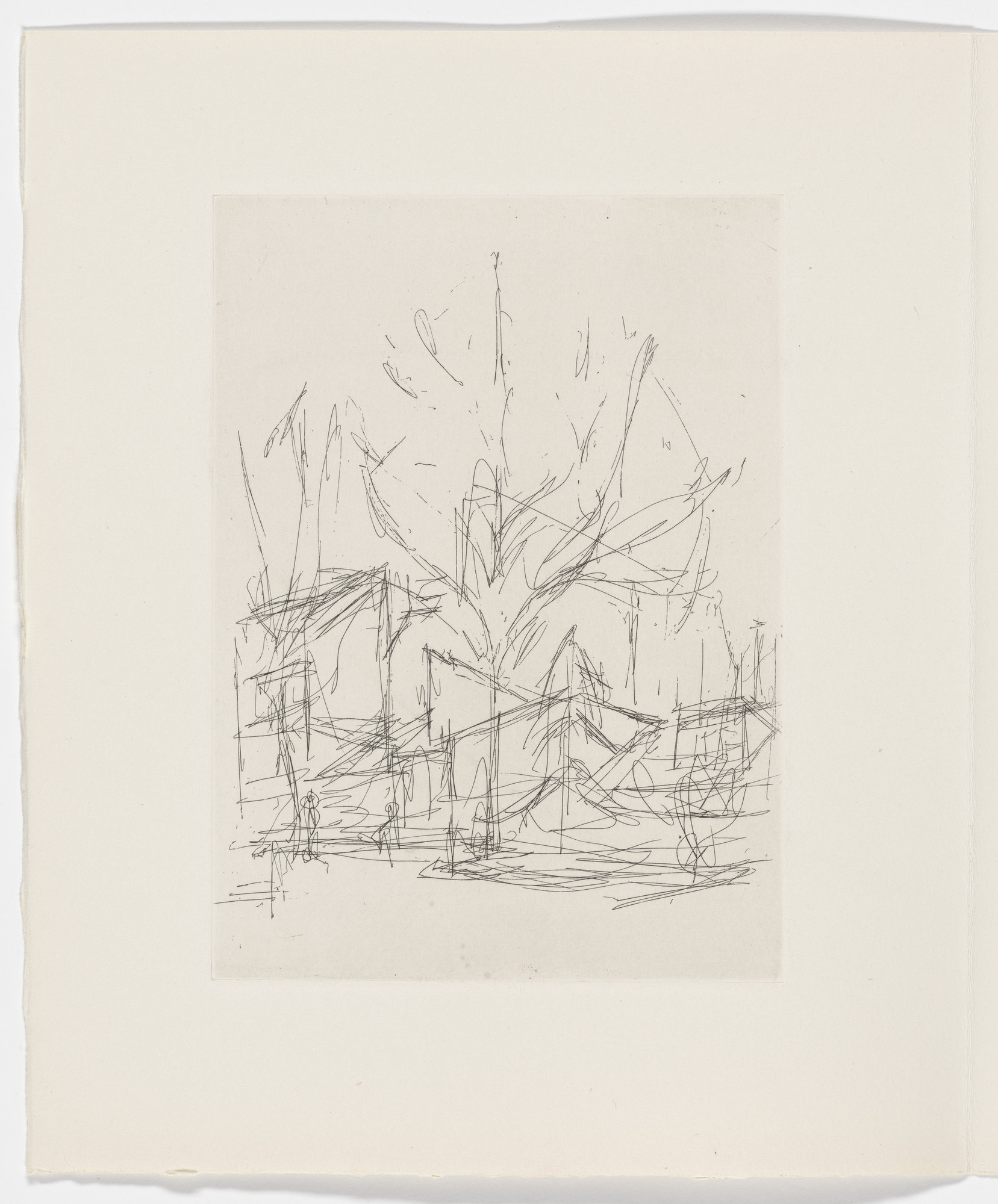 Alberto Giacometti. Frontispiece from Feuilles éparses