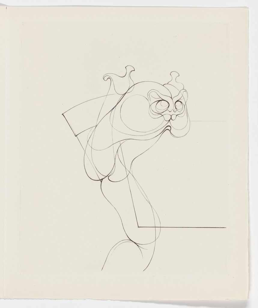 Reptile Drawing (Épure reptiligne) (plate, page 31) from Feuilles éparses