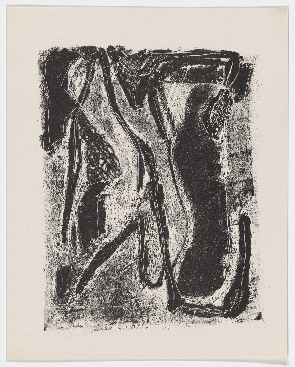 Jean-Michel Atlan. Frontspiece from Description of a Struggle (Description d&#39;un combat). 1945, published 1946