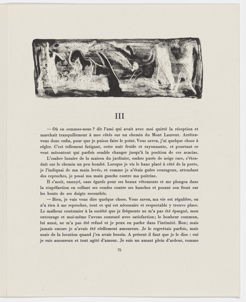 Headpiece (page 75) from Description of a Struggle (Description d'un combat)