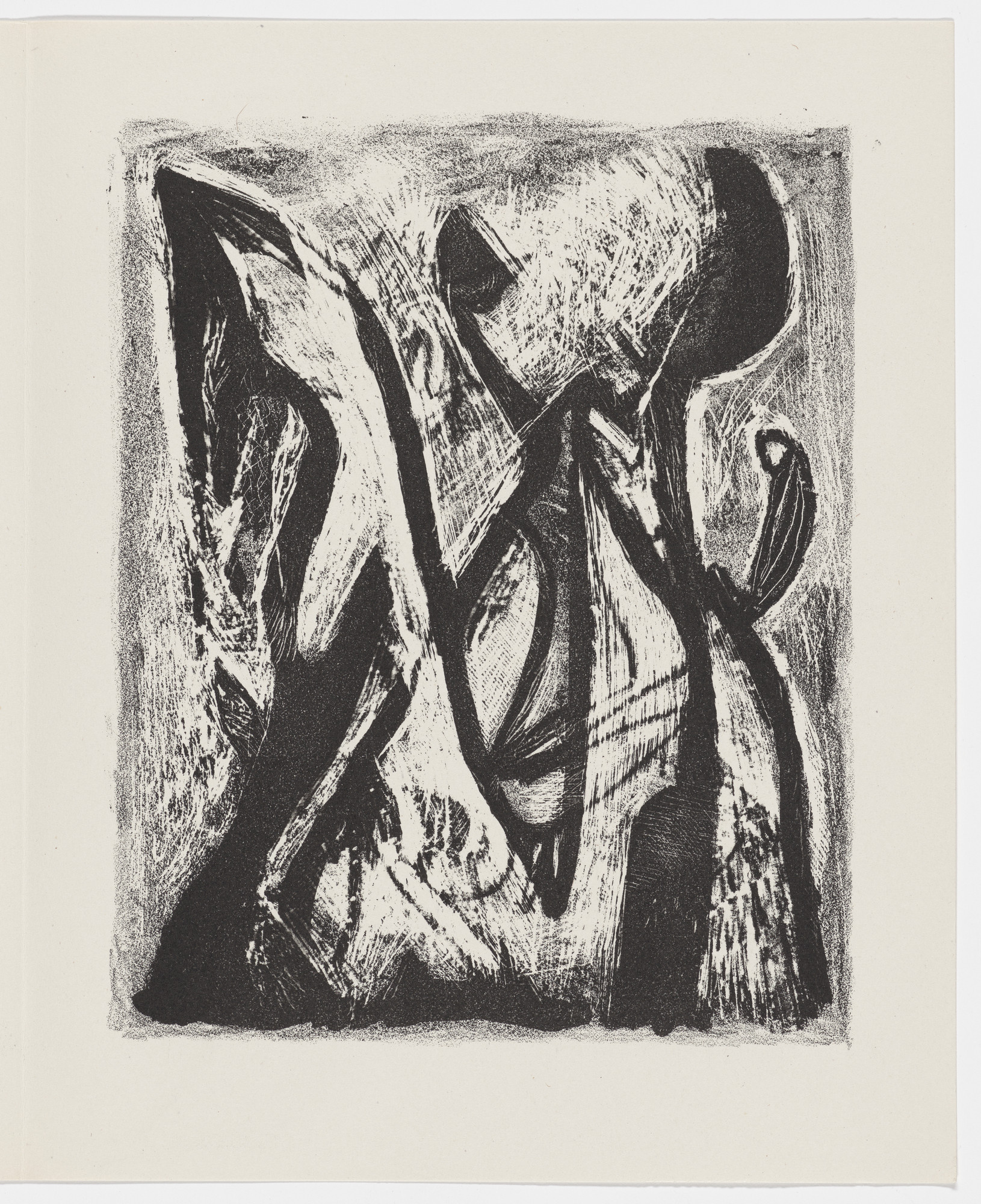 Jean-Michel Atlan. Plate (page 77) from Description of a Struggle (Description d'un combat)