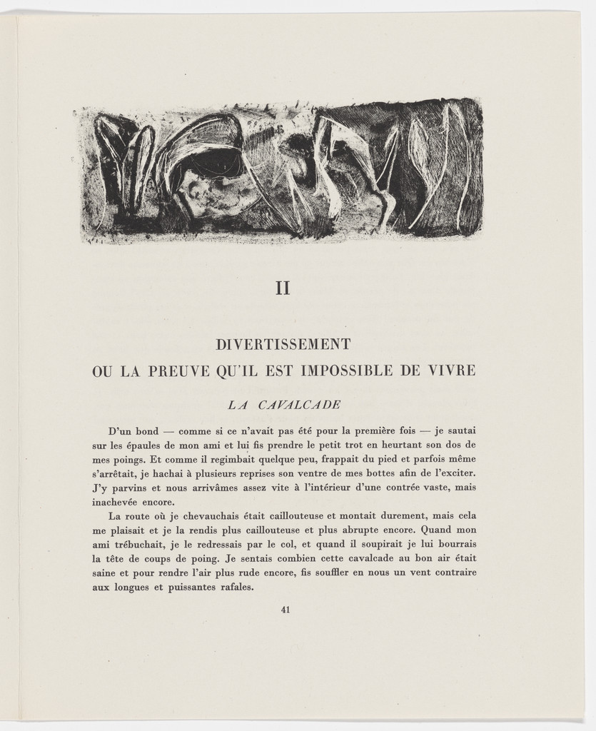 Headpiece (page 41) from Description of a Struggle (Description d'un combat)