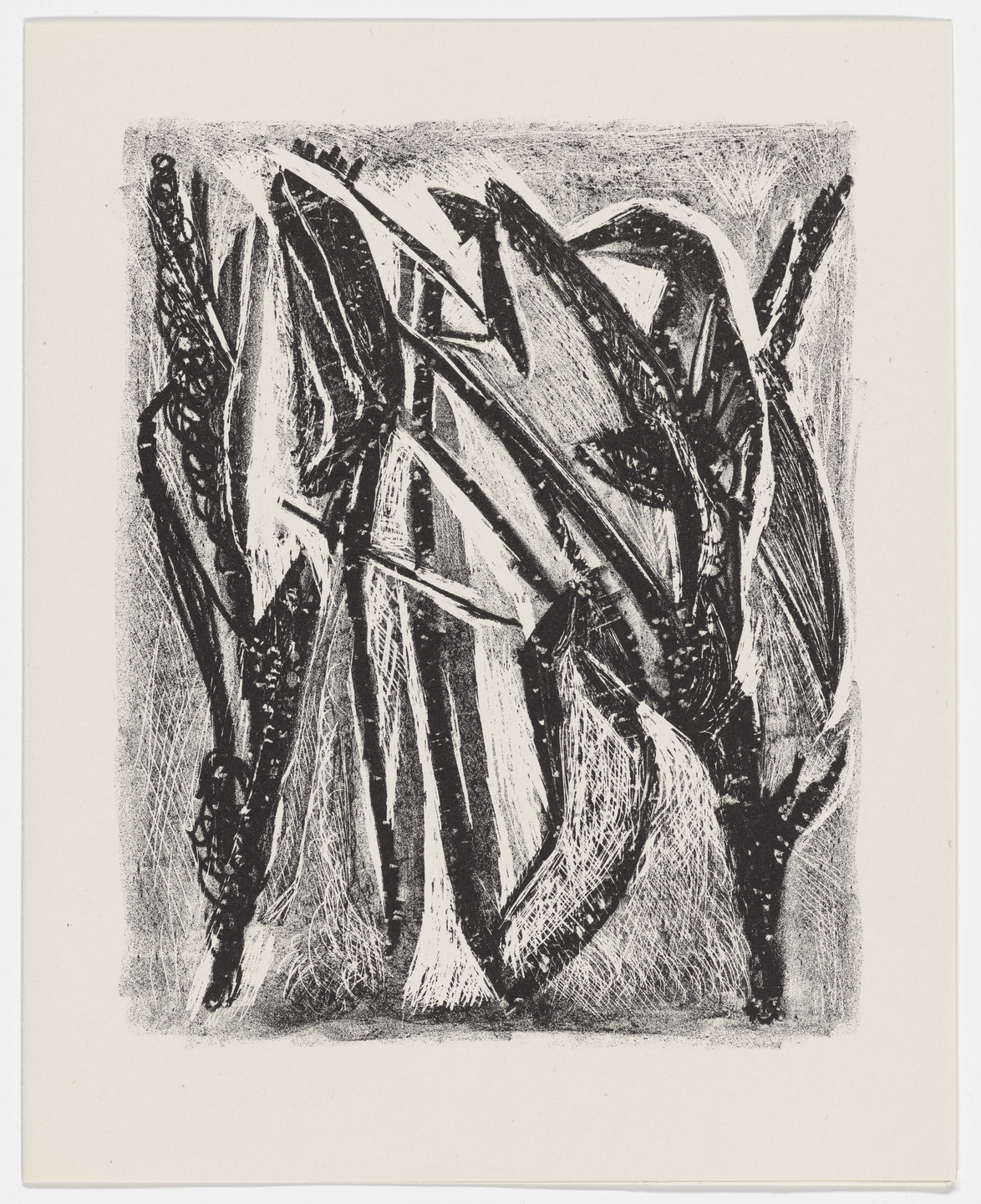 Jean-Michel Atlan. Plate (page 51) from Description of a Struggle (Description d&#39;un combat). 1945, published 1946