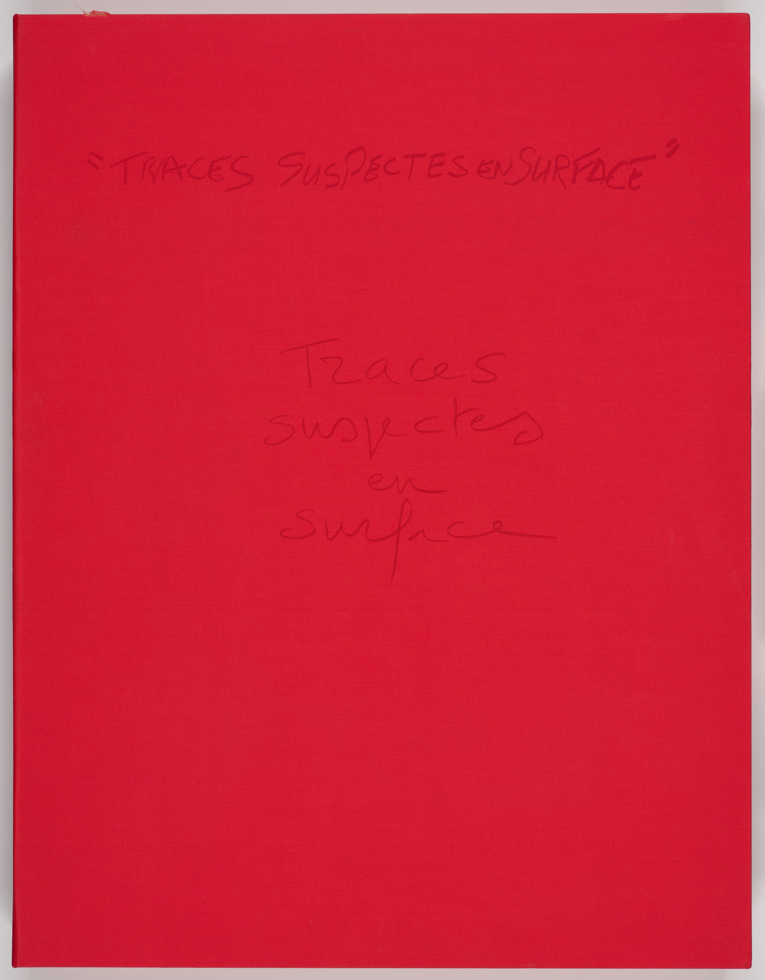Robert Rauschenberg. Traces Suspectes en Surface