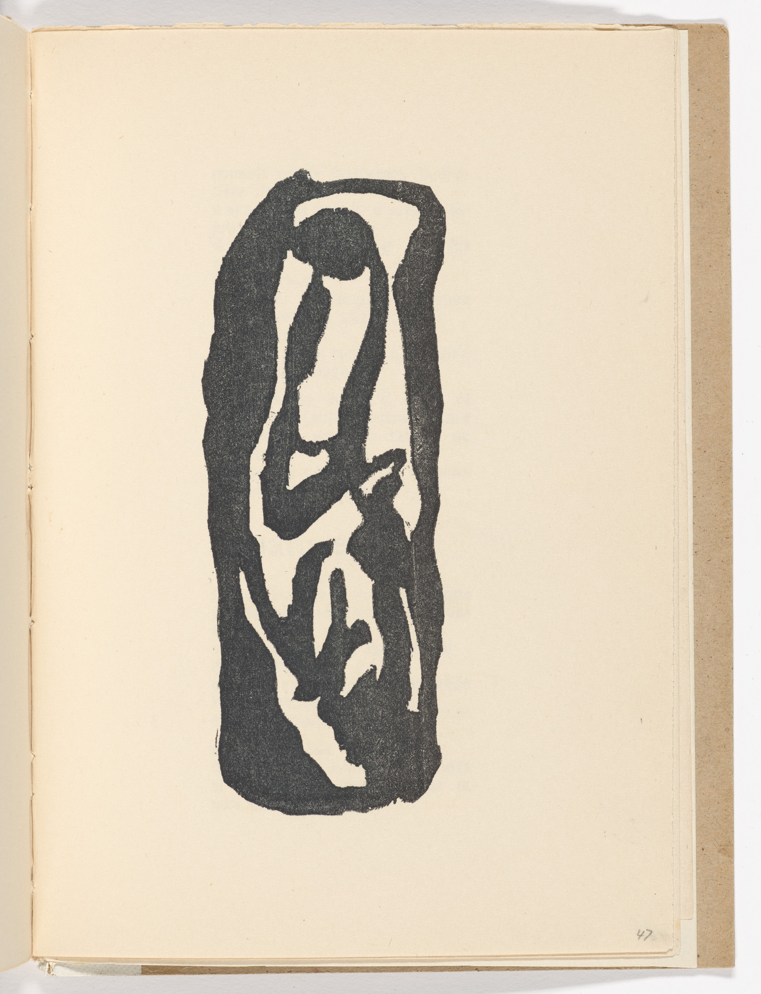 Jean (Hans) Arp. Plate (folio 24)from Twenty-five Poems ( Vingt-cinq poèmes )