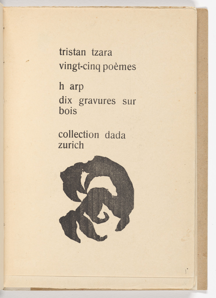Title-page from Twenty-five Poems (Vingt-cinq poèmes)