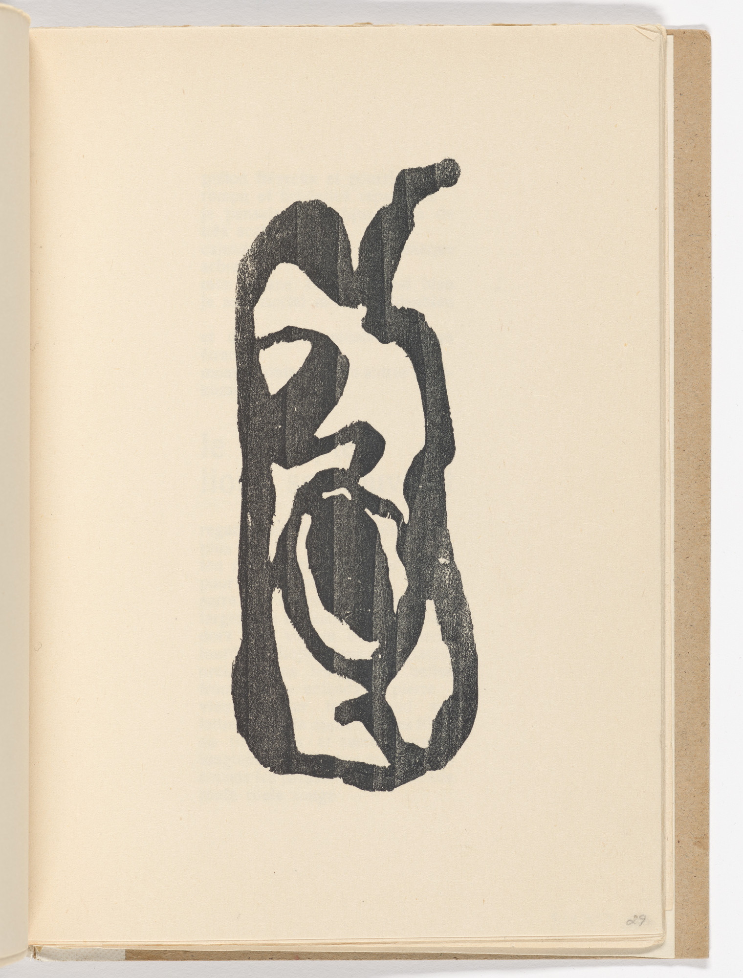 Jean (Hans) Arp. Plate (folio 15) from Twenty-five Poems ( Vingt-cinq poèmes )
