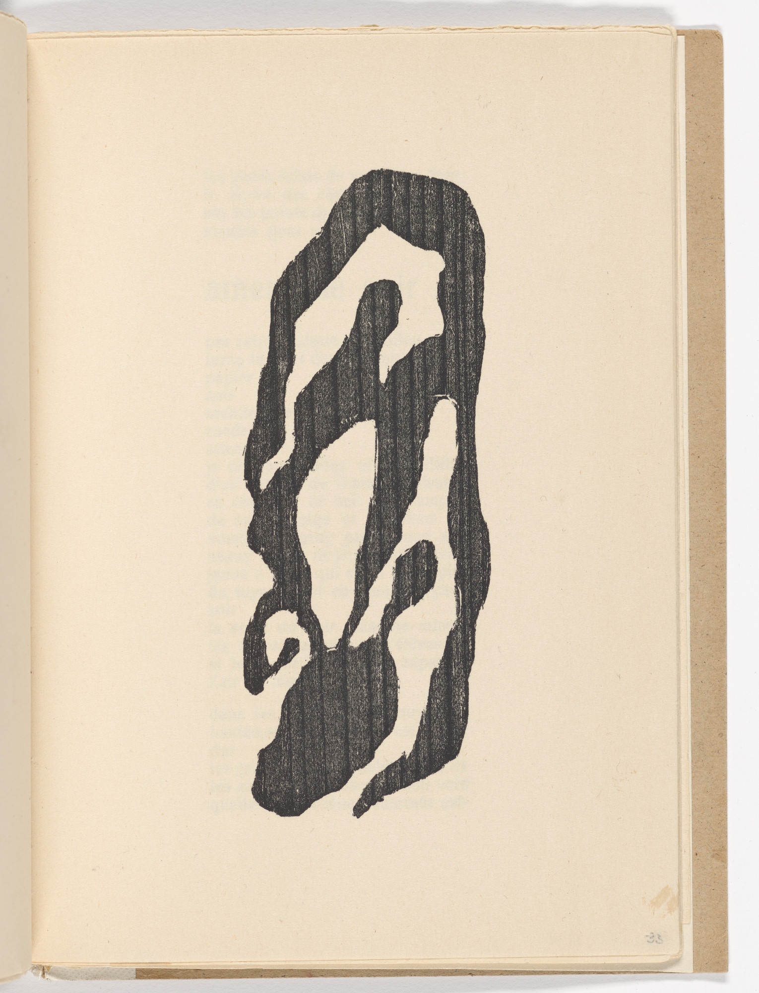 Jean (Hans) Arp. Plate (folio 17) from Twenty-five Poems ( Vingt-cinq poèmes )