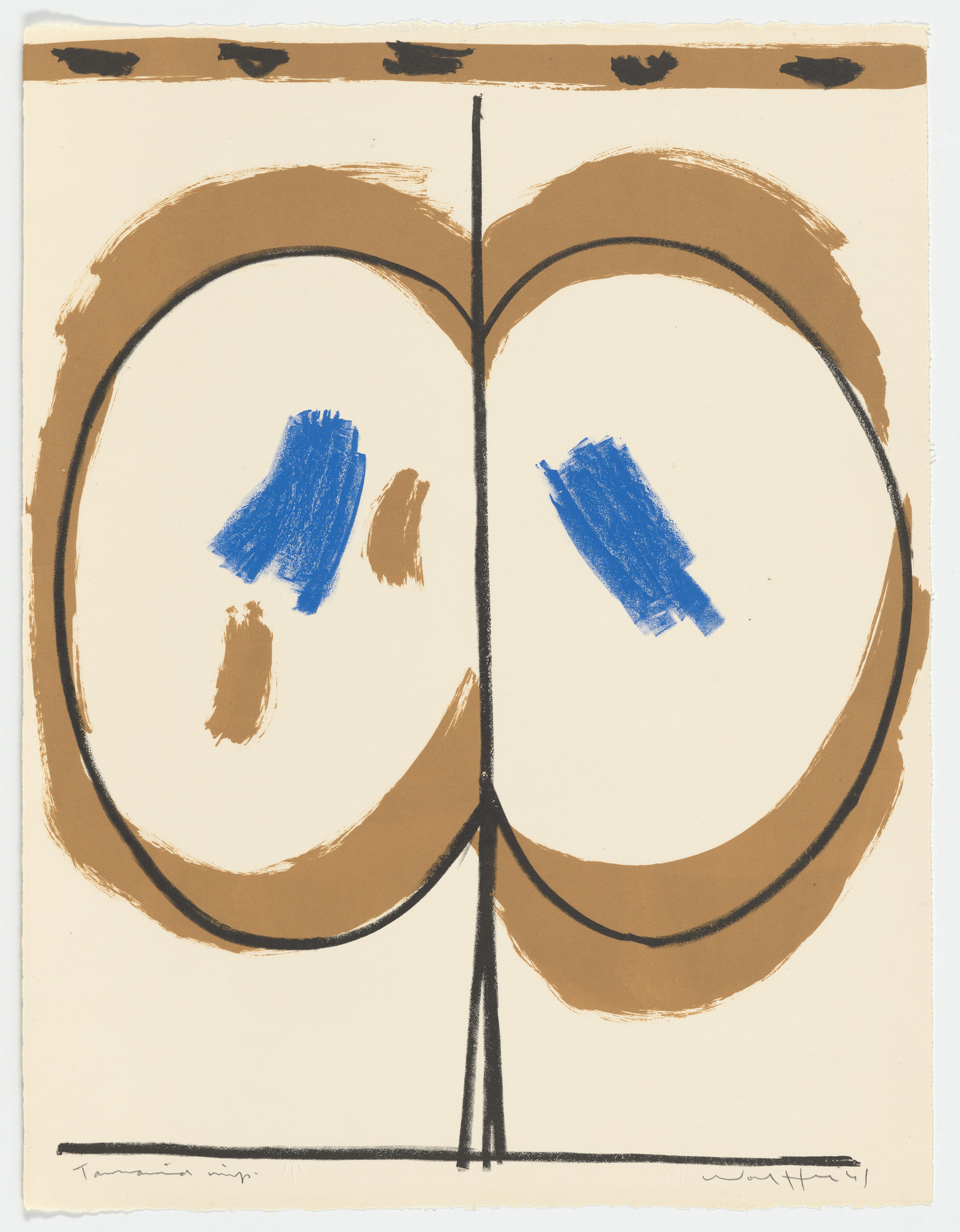 Emerson Woelffer. Untitled