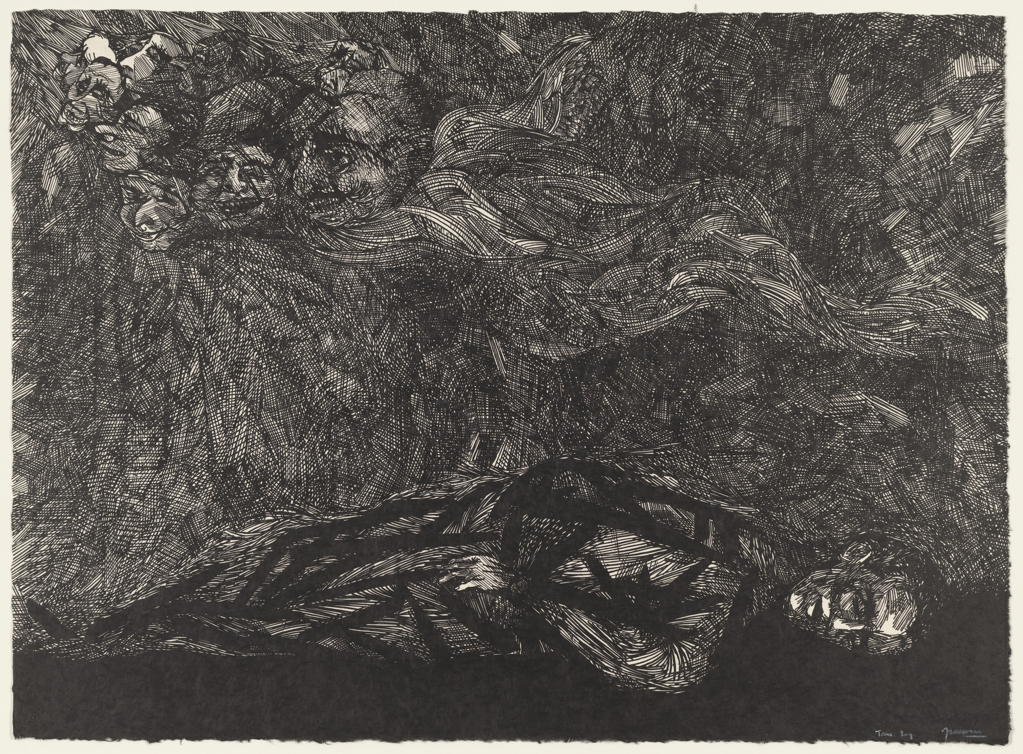 Antonio Frasconi. Death of a Poet I