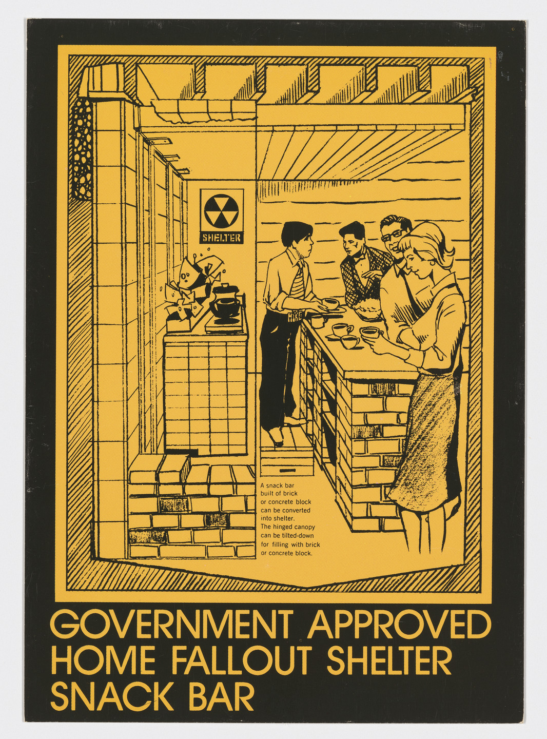 Michael Smith. Government Approved Home Fallout Shelter Snack Bar. 1983/2023