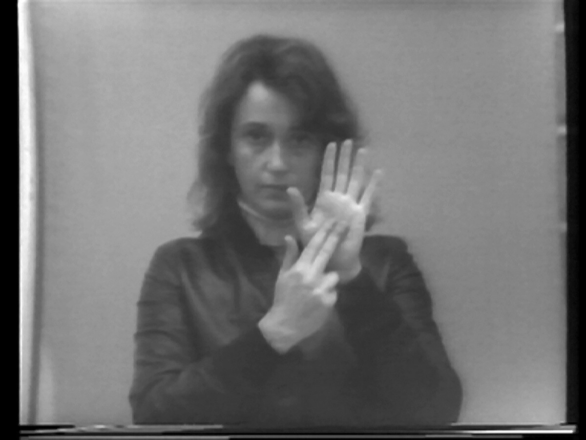 VALIE EXPORT. Visual Text: Finger Poem