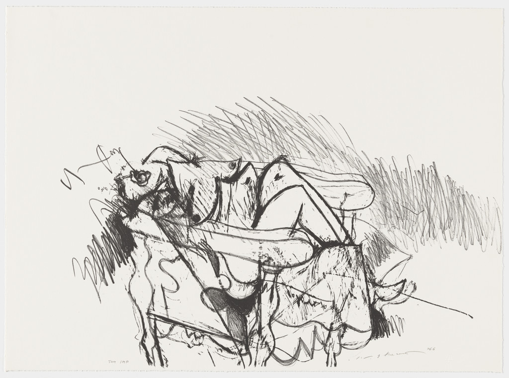 First Drawing by Ikeda Masuo (池田満寿夫)