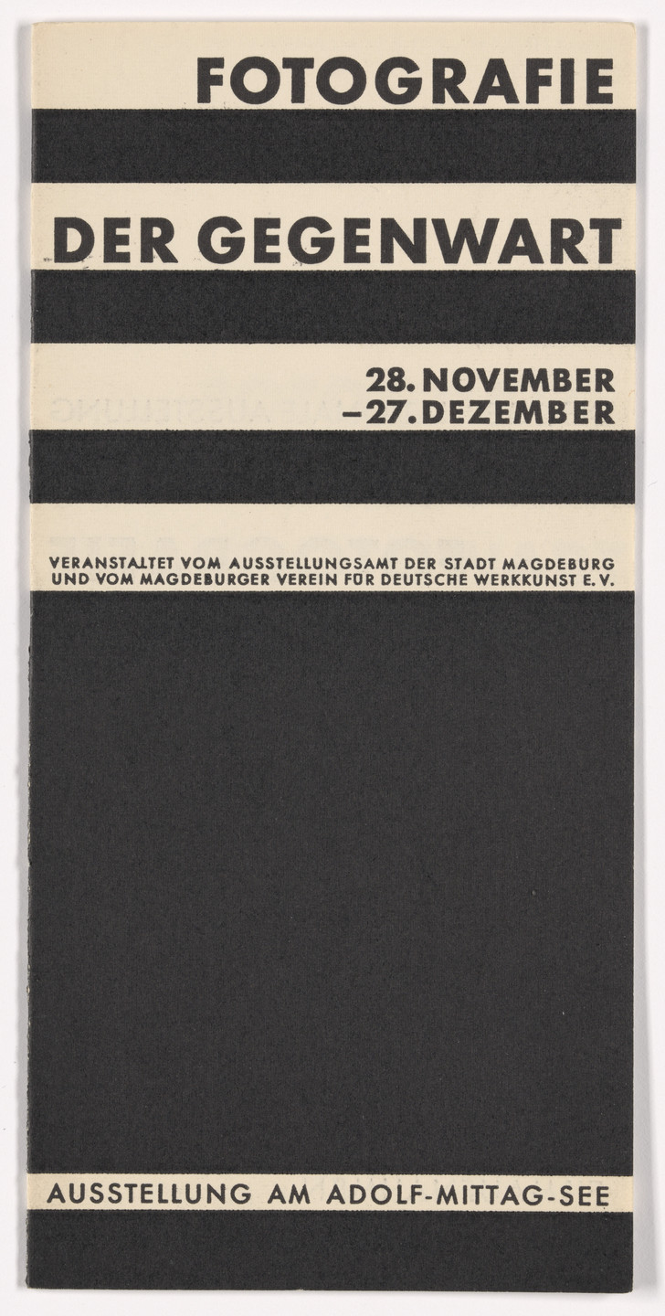 Walter Dexel. Fotografie der Gegenwart. 1929