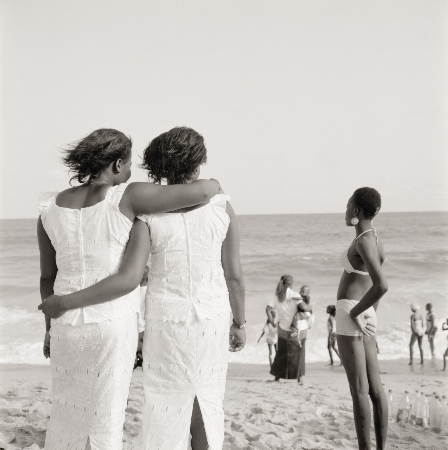 Akinbode Akinbiyi. Bar Beach, Victoria Island, Lagos from the series Sea Never Dry. 2006