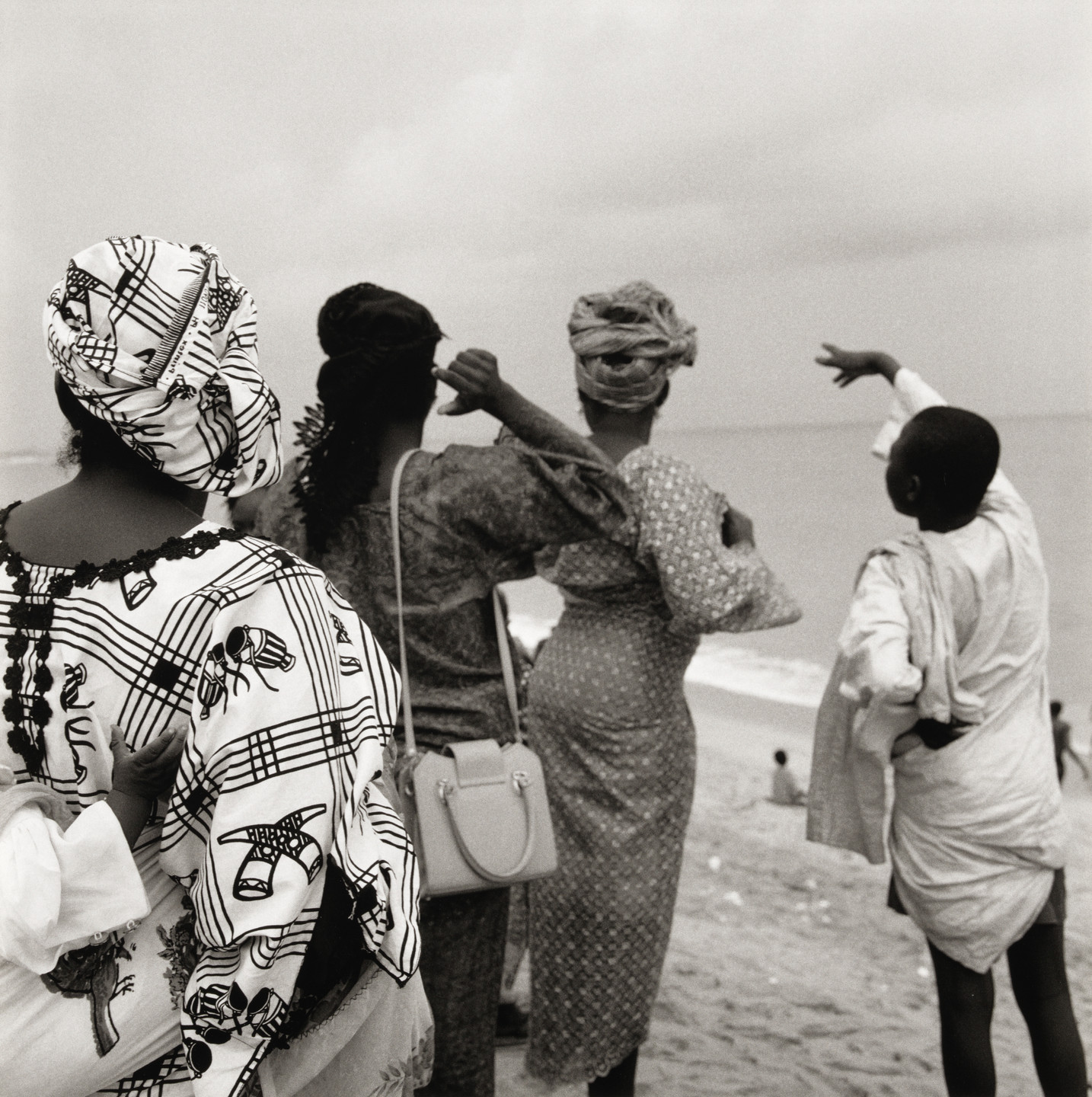 Akinbode Akinbiyi. Bar Beach, Victoria Island, Lagos from the series Sea Never Dry. 1999