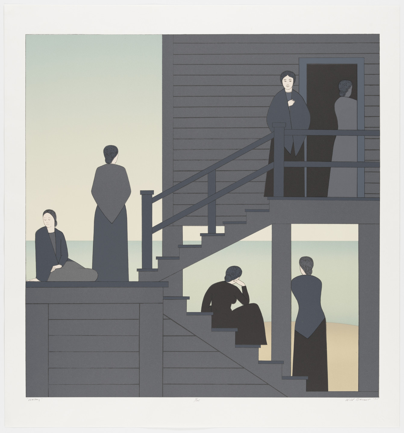 Will Barnet. Waiting from Kent Bicentennial Portfolio: Spirit of Independence. 1975