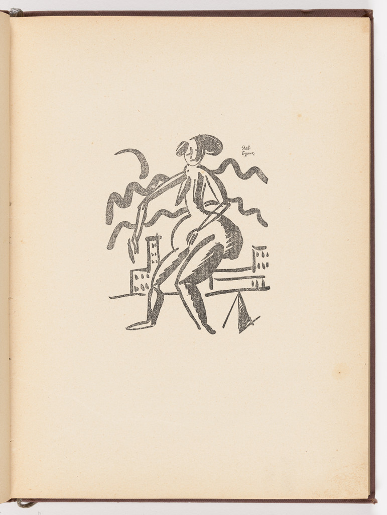 Plate (page 35) from Futuristy. Pervyi zhurnal' russkikh' futuristov' (Futurists: First Journal of the Russian Futurists) no. 1-2 by David Burliuk