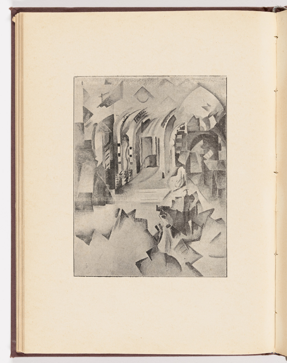 Alexandra Exter. Plate (facing page 81) from Futuristy. Pervyi zhurnal&#39; russkikh&#39; futuristov&#39; (Futurists: First Journal of the Russian Futurists) no. 1-2. 1914
