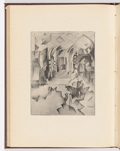 Plate (facing page 81) from Futuristy. Pervyi zhurnal' russkikh' futuristov' (Futurists: First Journal of the Russian Futurists) no. 1-2