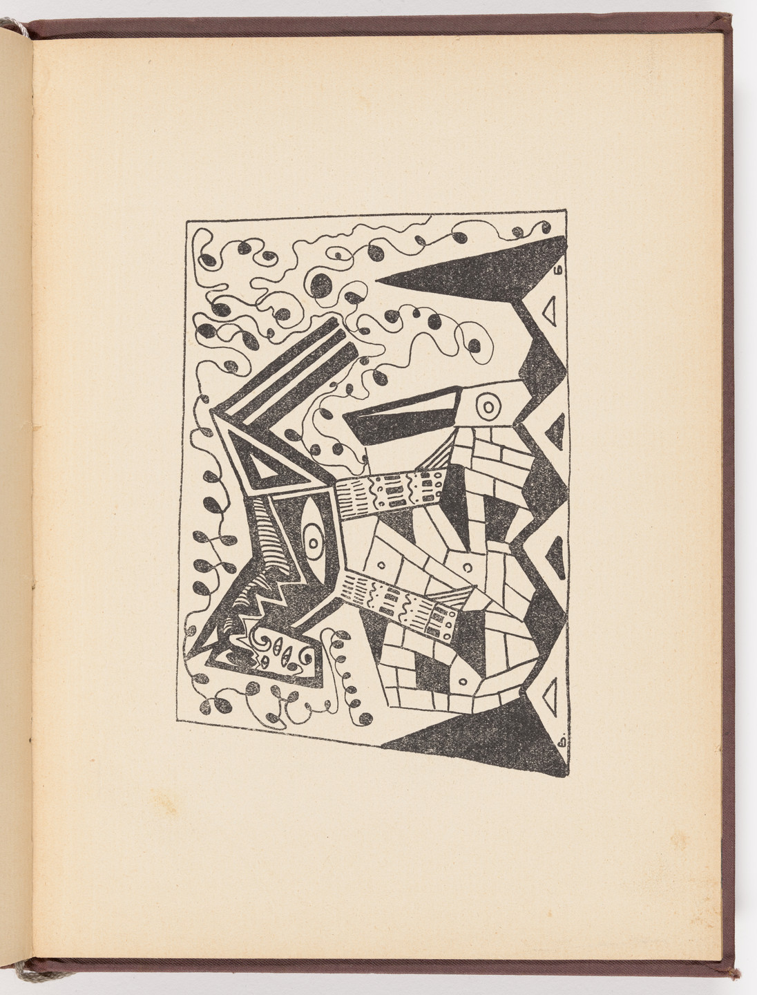 Vladimir Burliuk. Plate (page 159) from Futuristy. Pervyi zhurnal&#39; russkikh&#39; futuristov&#39; (Futurists: First Journal of the Russian Futurists) no. 1-2. 1914