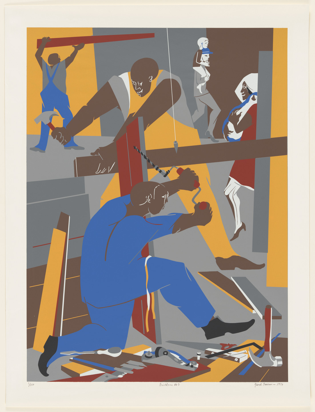 Jacob Lawrence. Builders No.3. 1974 | MoMA