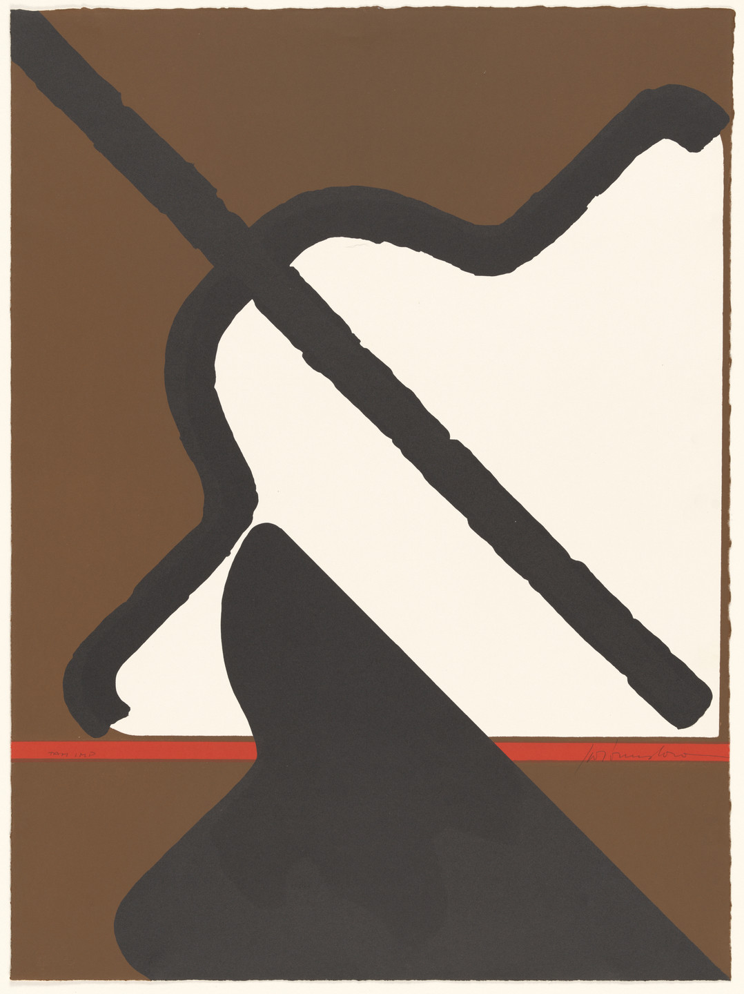 Giò Pomodoro. White Seal from the series Tamarind Squares. 1967