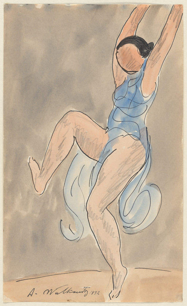 Isadora Duncan, Abraham Walkowitz, (1931–33), Watercolor on paper