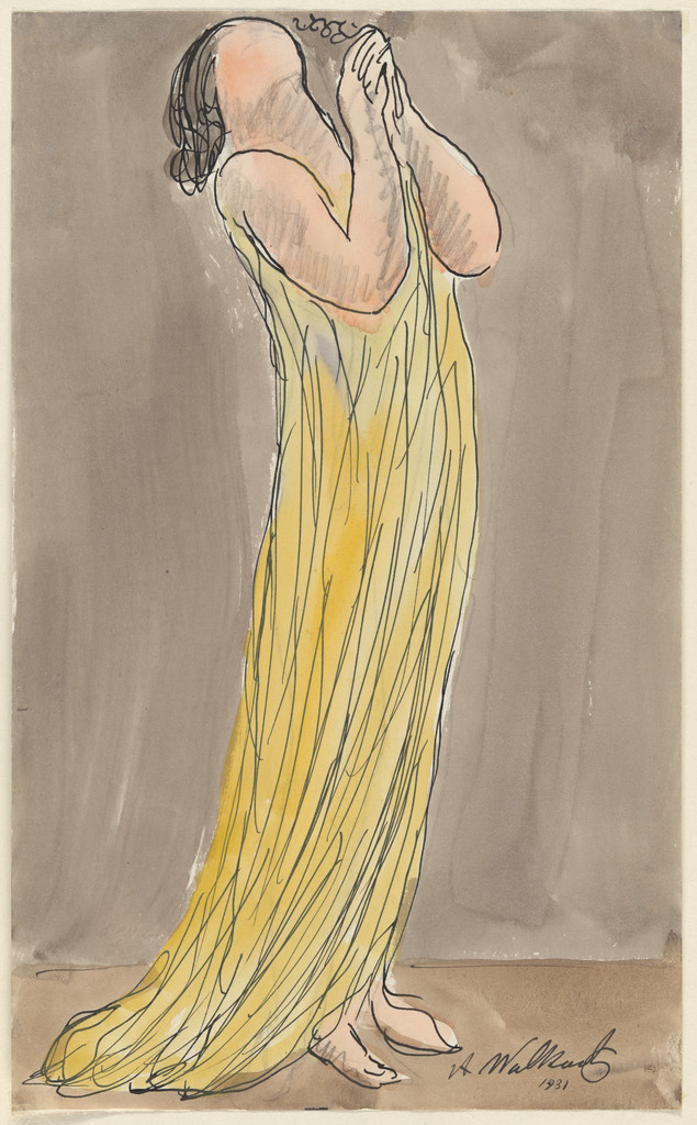 Isadora Duncan, Abraham Walkowitz, 1931, Watercolor on paper