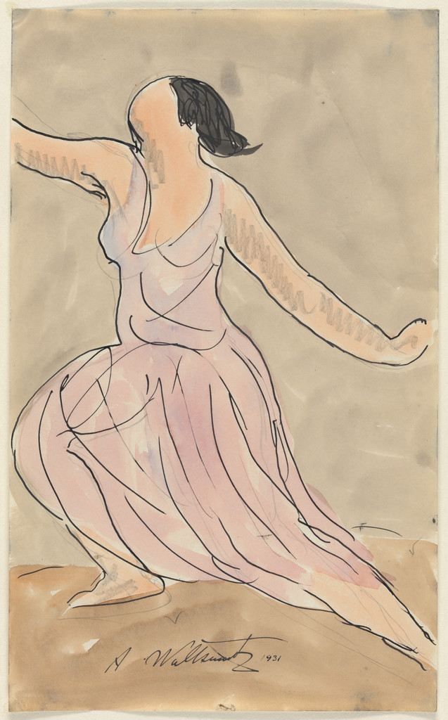 Isadora Duncan, Abraham Walkowitz, (1930–33), Watercolor on paper